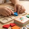 Wooden Early Childhood Education 3D Three Dimensional Puzzle Board Puzzle Block Puzzle Toy For Young Children