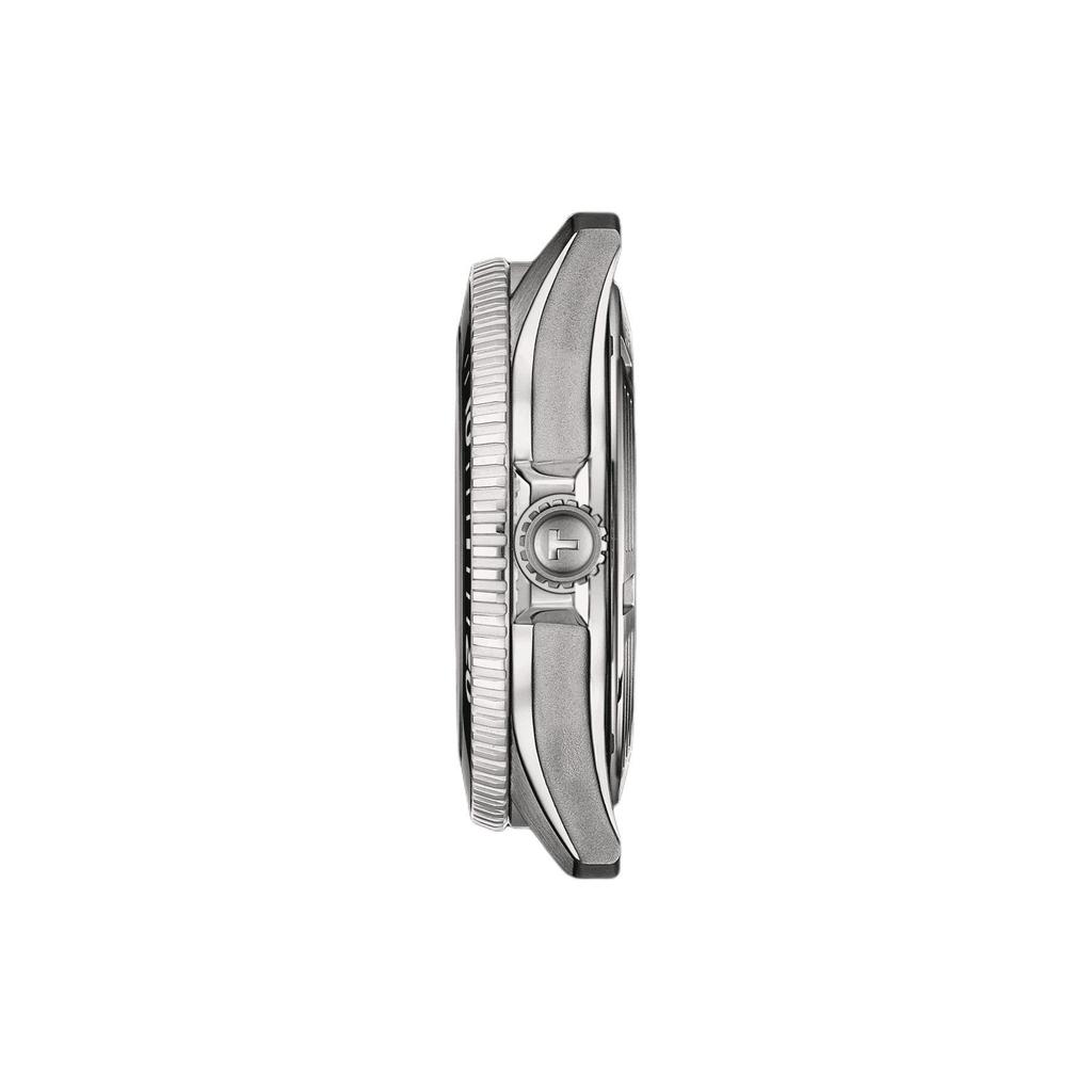 TISSOT 1000 Automatic Mechanical Movement 300 meter Water Resistance Unisex Watch 40mm Green Dial Steel Strap T120.807.11.091.00