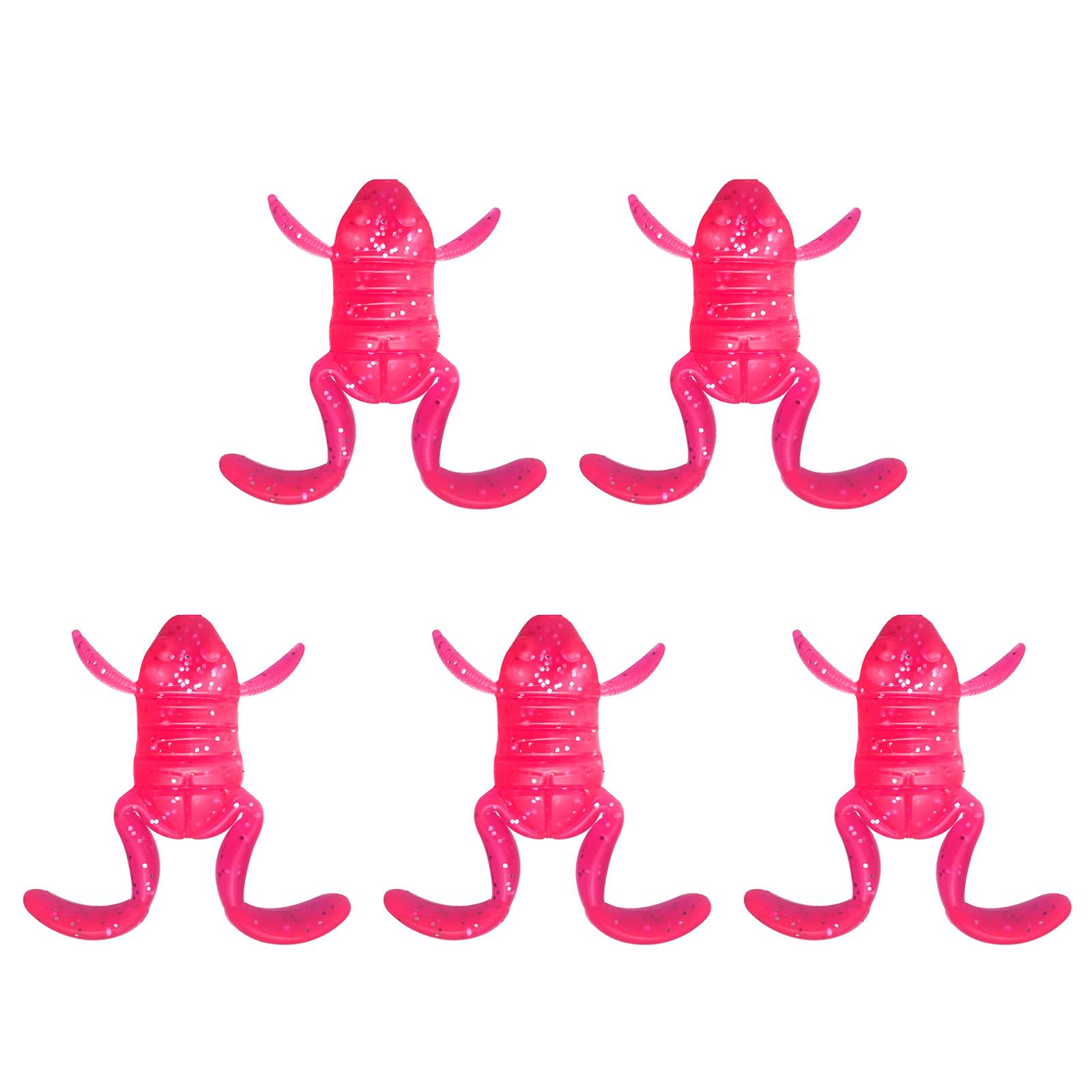 

5 шт. мягкие рыболовные приманки искусственные лягушки рыболовные приманки свимбейт поверхностные плавающие приманки приманки для рыбалки на открытом воздухе 5 розовый