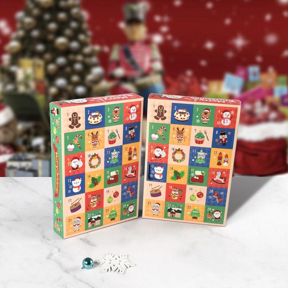 5Pcs Funny Advent Calendar Box Empty Gift Packing Boxes New Christmas Surprise Blind Box