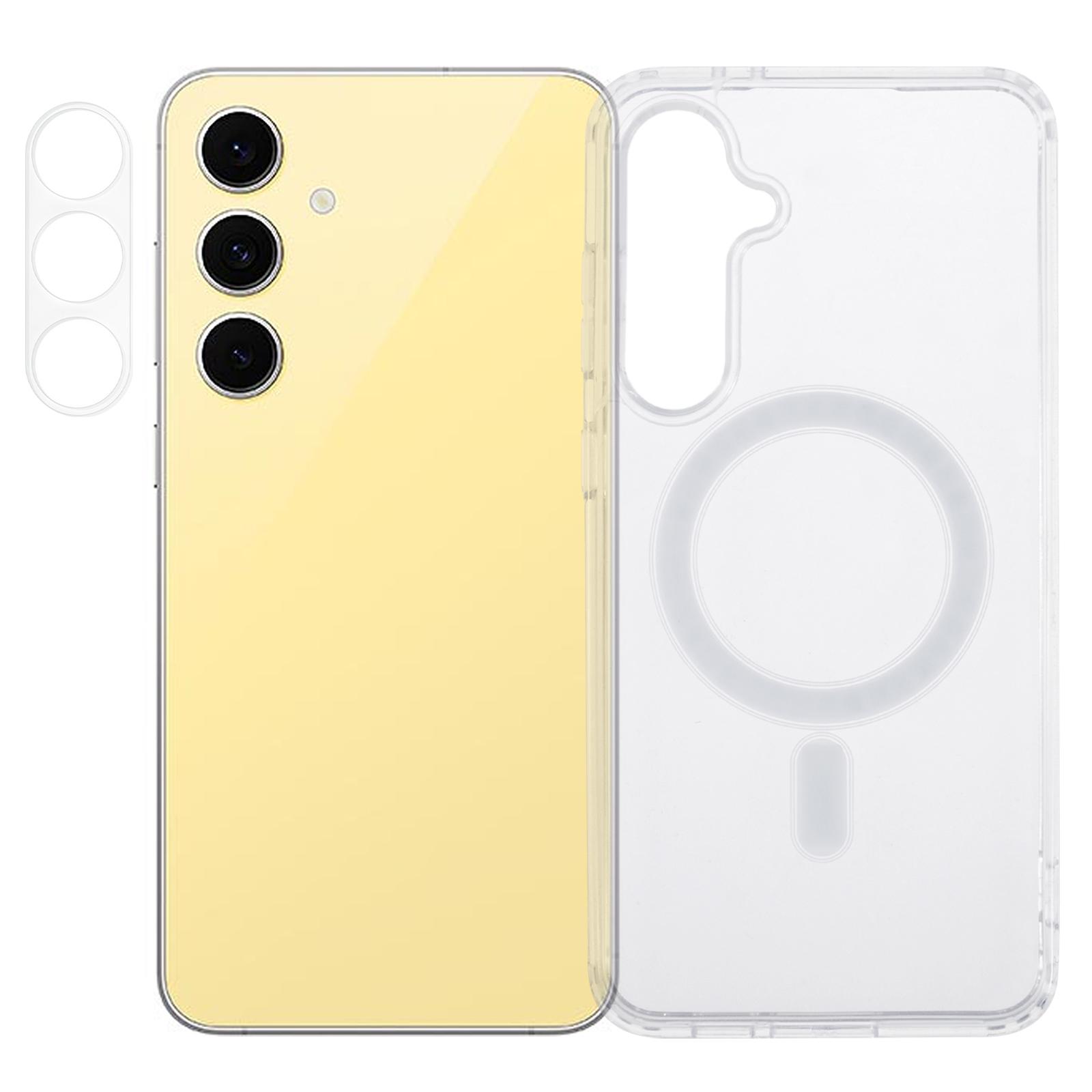 

Чохол для Samsung Galaxy S25+ з ТПУ+акрилу, чохол для телефону з прозорою плівкою для об єктива Style A