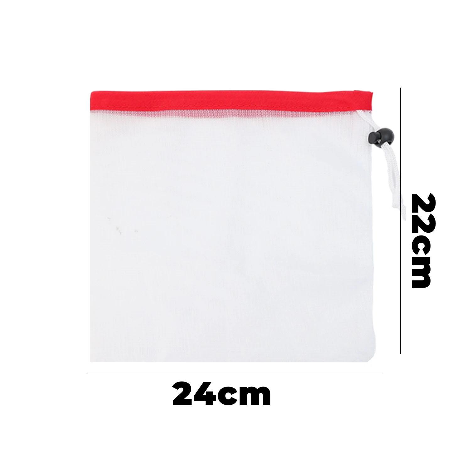 Kitchen Reusable Mesh Produce Bags with Drawstring Closure Set Storage Bag 1pc