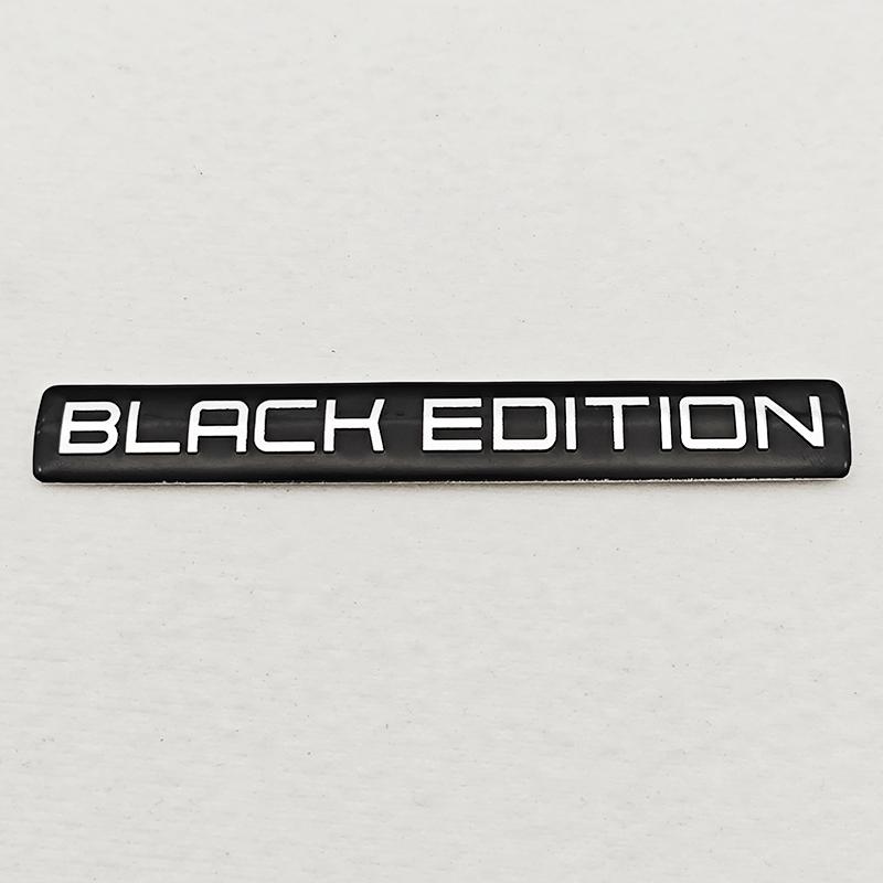 3D Aluminium Car Motorcycle Trunck Logo Black Edition Emblem Badge Decal Car Sticker Universal Accessories