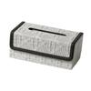 PU Leather Tissue Box Cover Tissue Holder Storage Multifunction Tissue Case for Dresser Toilet Paper Bedroom Countertop Tabletop