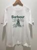 Im Sommer 2025 Barbour Bedruckte Luxusmarke Outdoor Baumwolle Damen Kurzarm Unisex T-Shirts mit Peripheriemustern
