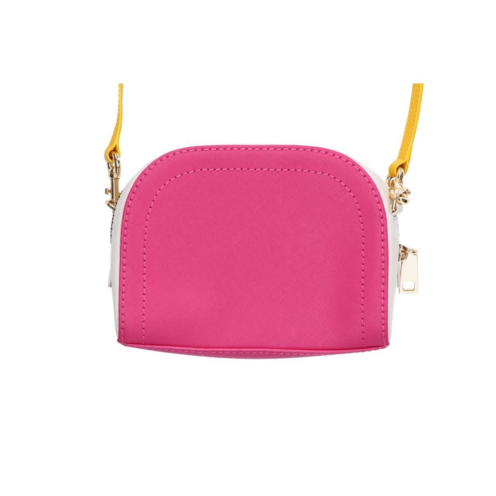 MARC JACOBS M0014220 Playbag Leather Crossbody Shoulder bag Pink/White/YellowUsed