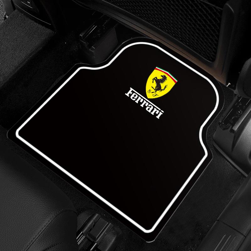 2/4 Piezas Alfombrillas para Coche Alfombra Delantera Trasera Almohadilla Antideslizante Para Ferrari SP1 812 F40 F12TDF SF90 458 488 599 612 FF F12 Accesorios para Coche