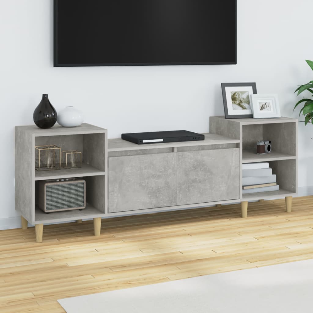 TV Cabinet Concrete Grey 160 x 35 x 55 cm Particleboard
