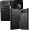 iPhone 17 Pro Max/Samsung S25 Ultra Leather Flip Case with Card Slot and Stand