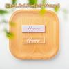 English Word Cookie Mold Happy Birthday Thank You Clear Acrylic Biscuit Fondant Embossed Stamp Baby Shower Party Cake Decoration