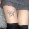 Premium Sense Simple Personality Fashion Flowers And Butterflies Symbiosis Arms Legs Babes Tattoo Stickers