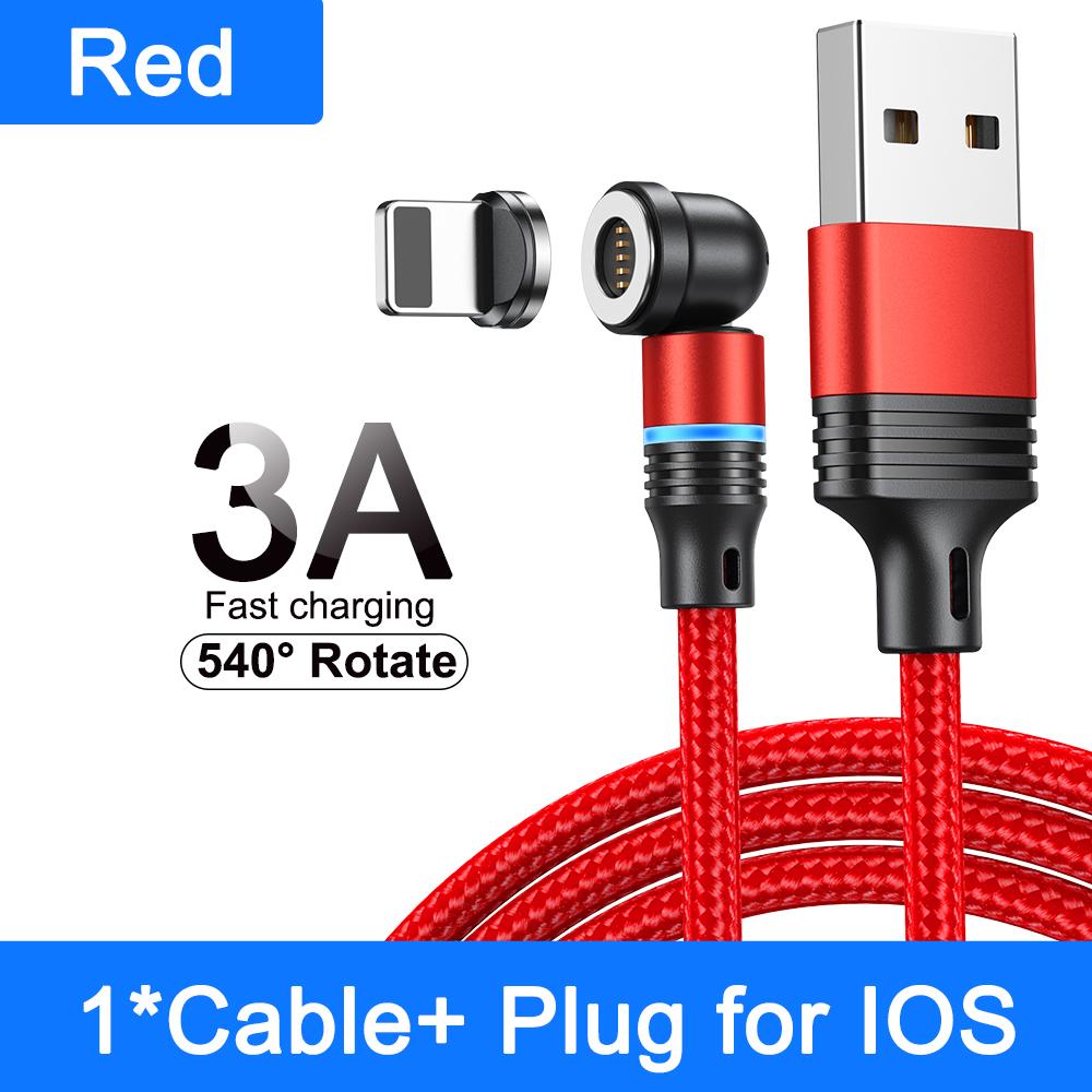 540° Otočný Magnetický Kábel 3A Rýchle Nabíjanie Typ C Kábel Pre Xiaomi Samsung Micro USB Dátový Kábel Magnetická Nabíjačka Pre iPhone 14