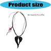 Sturdy Alloy Black Wing Necklace Featuring Tarnish Resistant Coating And Adjustable Length For Personalized Fit