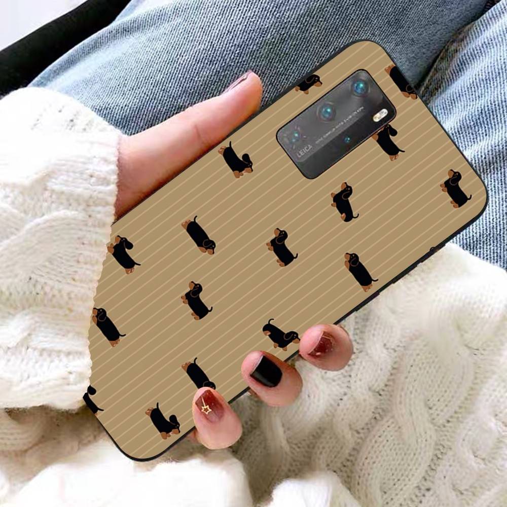 Cute Dachshund Bulldog Phone Case For Huawei P 8 9 10 20 30 40 50 Pro Lite Psmart Honor 10 Lite 70 Mate 20lite