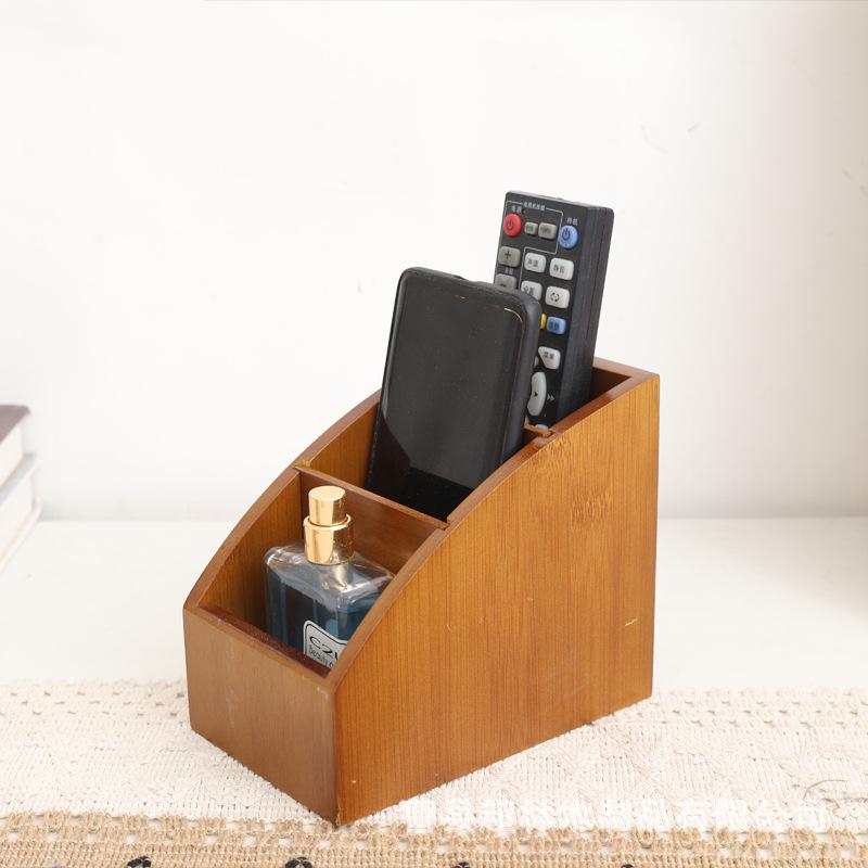 Wooden Straw Storage and Cutlery Organizer Box