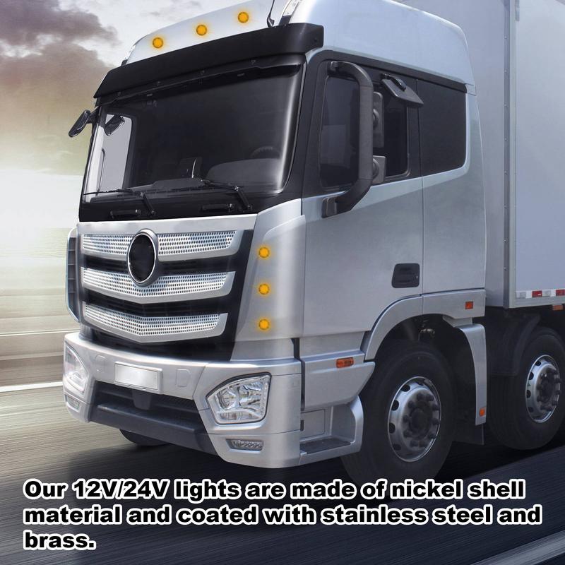 Trailer Side Marker Light Front Rear LED Indicator Front Rear Side Marker Light Indicator Clearance Indicator Lamp Caravan