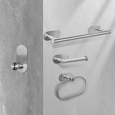 Toilet Stainless Steel Towel Bar Black Toilet Paper Holder Hanger Hand Robe Hook Wall Mounted