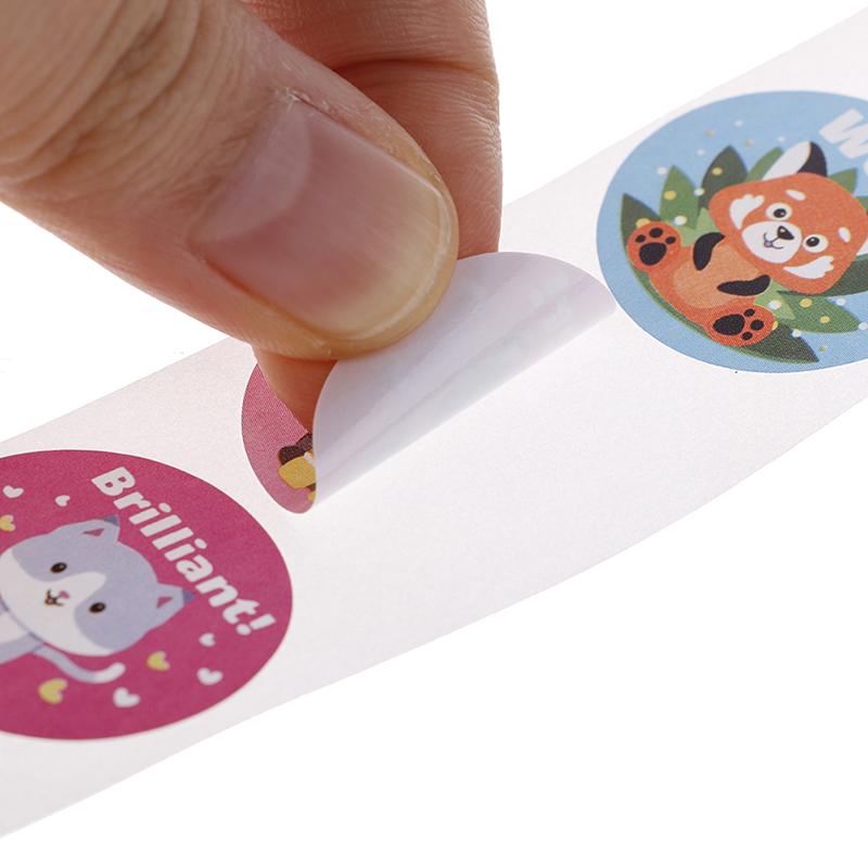 500Pcs Teacher Reward Stickers Cute Animal Stickers School Motivational Stickers