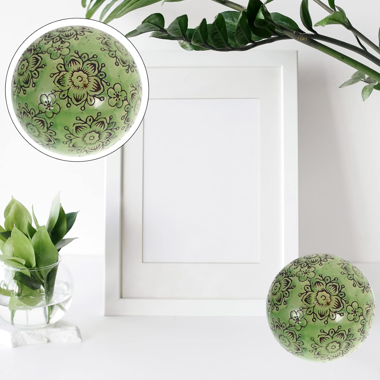 Фарфоровые шары Декоративные шары Шинуазри Фарфоровые шары для домашнего декора Плавающие керамические шары Винтажные плавающие шары 10 см Шары случайного цвета Дом