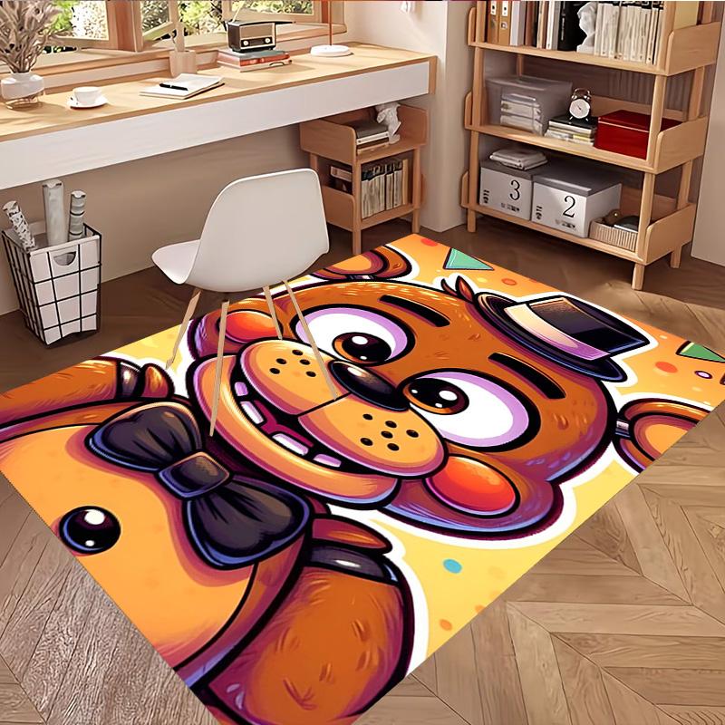 Five Nights at Freddy's Print Rug, Washable Floor Carpet, For Entryway Dorm Laundry Room Office Study, Home Decor Birthday Christmas Gift