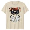 Spooky Halloween Ghosts Bow Holidays Unisexs Unisexs Graphic Tee
