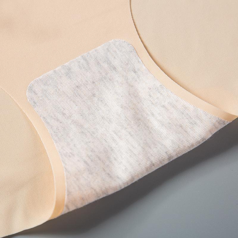 Ice Silk Seamless Ultra-Thin Wavy High Waist Plus Size Women's Breathable Triangle Panties
