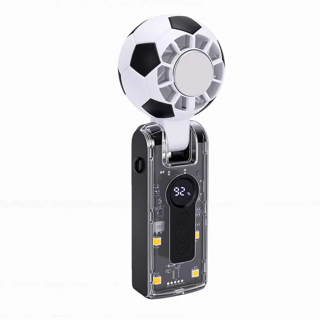 Portable Handheld Turbo Fan 100 Speed Foldable Cooling Fan 3600mAh Battery Operated for Outdoor Activities Travel