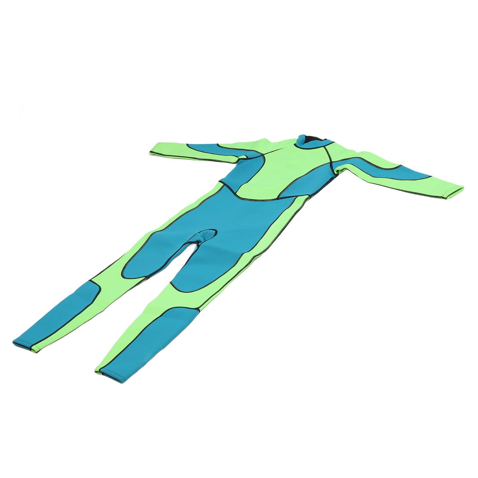 

Kids Wetsuit Green Long Sleeve 2.5MM Warm Keeping UV Protection Octopus Pattern Toddler Full Body Swimsuit for Swimming