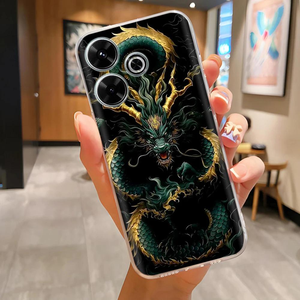 Klare Handyhülle für Poco F6 Weiches TPU-Silikon Niedliches Kaninchen Leichte Rückabdeckung für Xiaomi Poco F6 PocoF6 Pro Funda Cases Capa