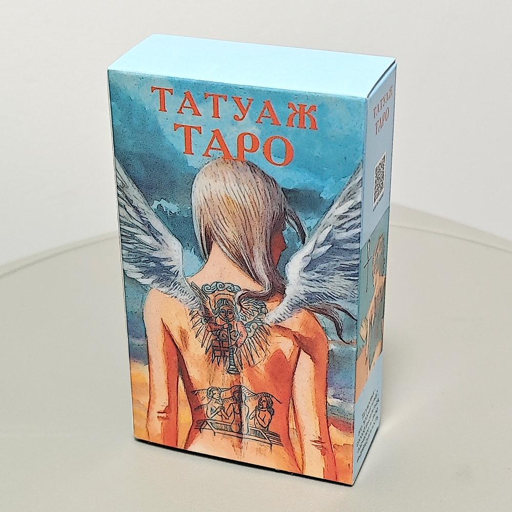 Tetovaný tarotový balíček 78 ks Vícejazyčné tarotové karty 10,3*6cm