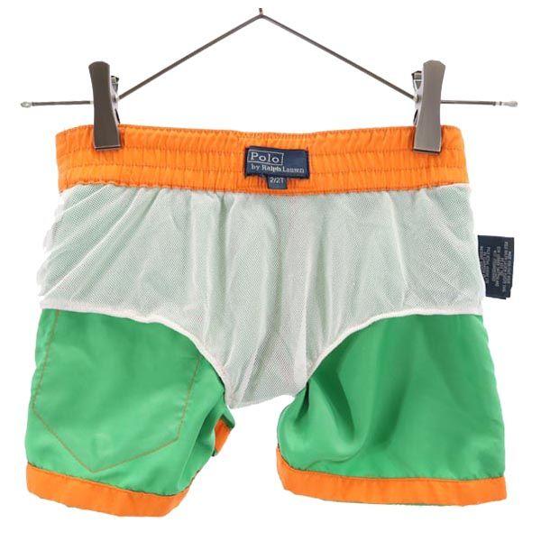Polo by Ralph Lauren Big pony Swim Pants 2T green Swimsuit inner pants Kid's Used