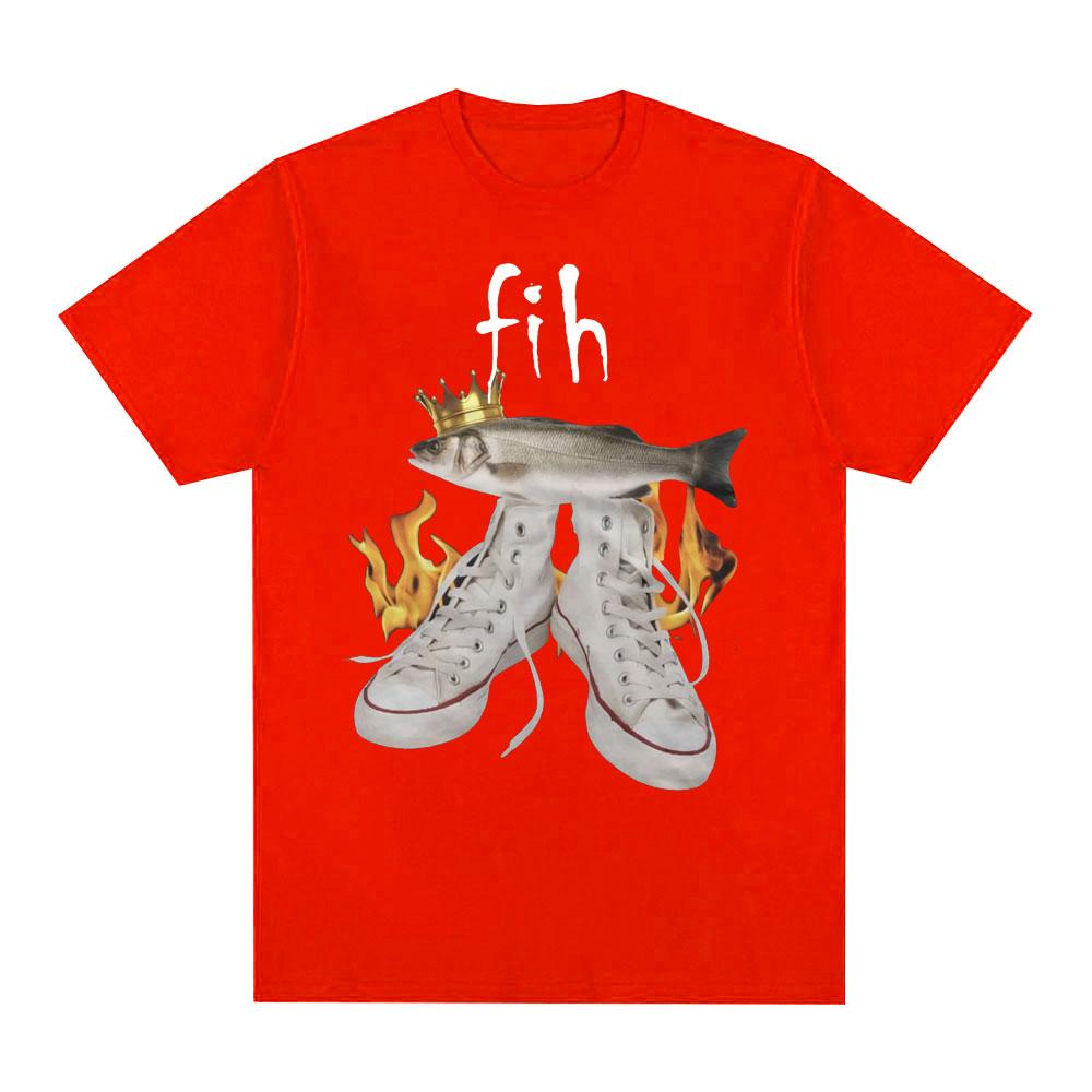 

Funny Meme Fish T Shirts Women Fashion Vintage T-shirt Casual Short Sleeve T-shirts Harajuku Streetwear 3XL