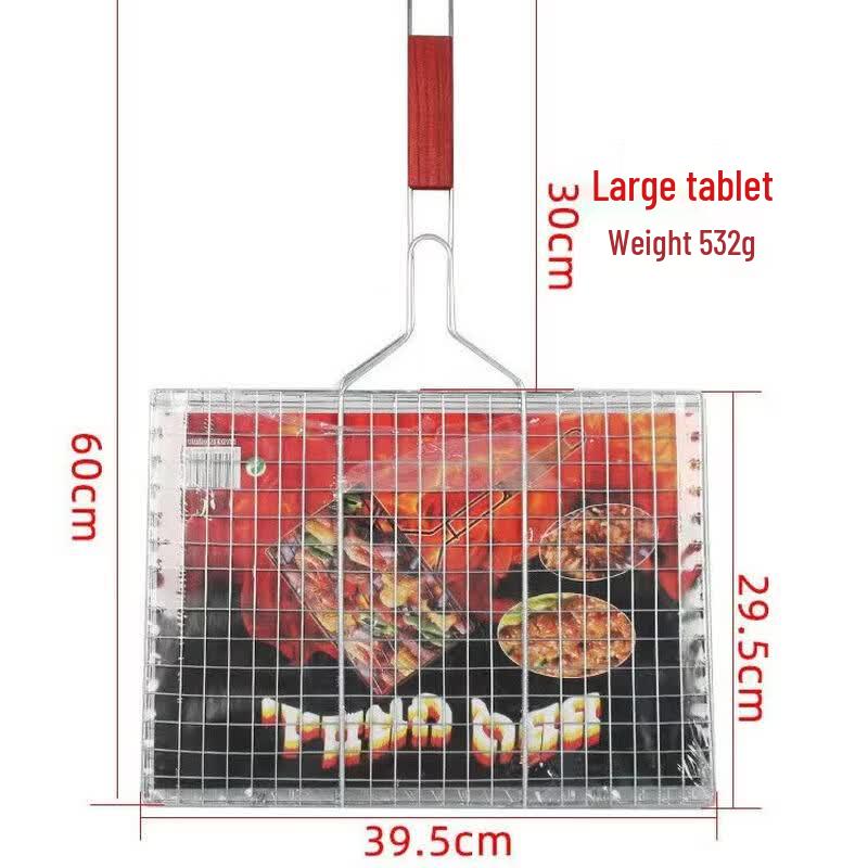 BBQ Grill Net Fish Clamp