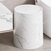 Pattumiera con Texture Marmo Nordico, Tipo Coperchio a Rotolamento, per Camera da Letto, Toilette, Pattumiera Antiodore, Accessori Bagno