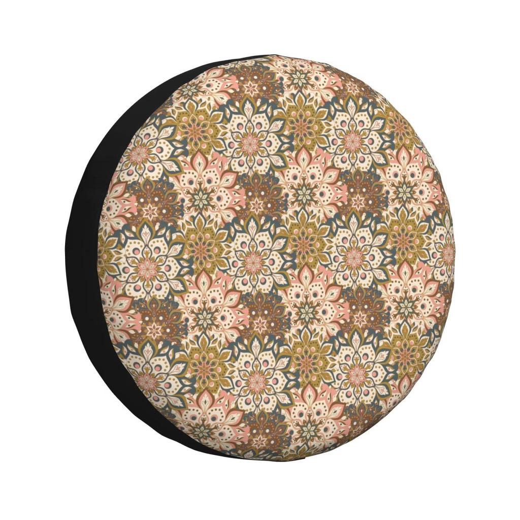 Bohemian Mandala Spare Tire Cover Waterproof Dustproof Protector for SUV Truck Van