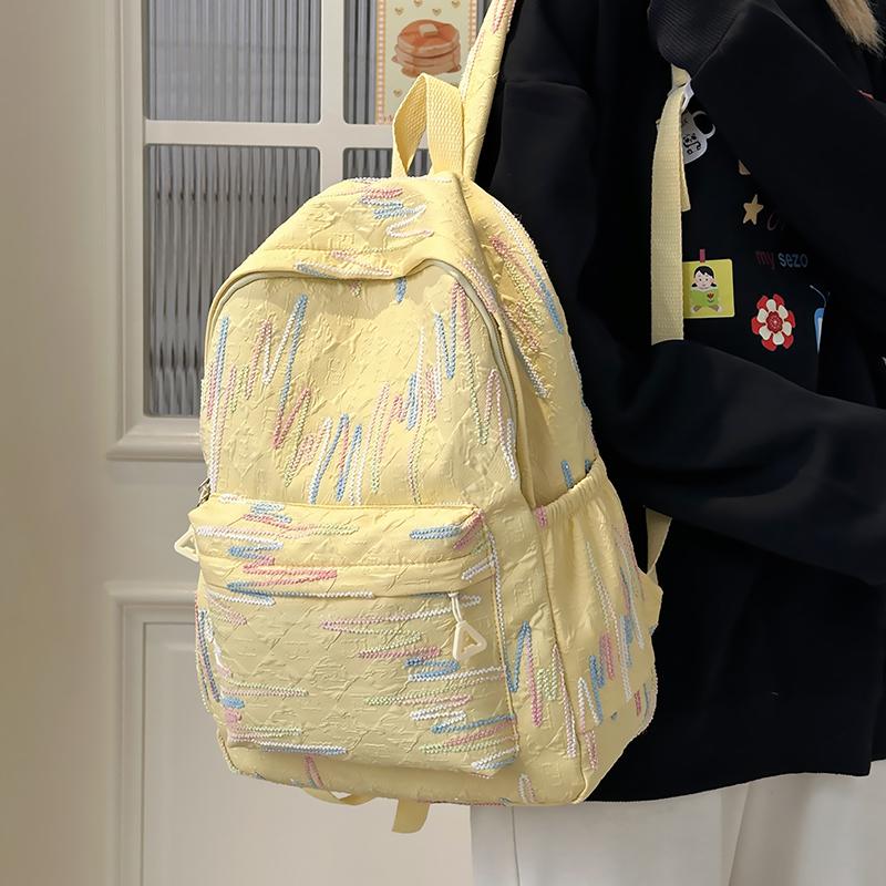 Student Schultasche Mädchen Computer Rucksack bunt gestreift Reiserucksack