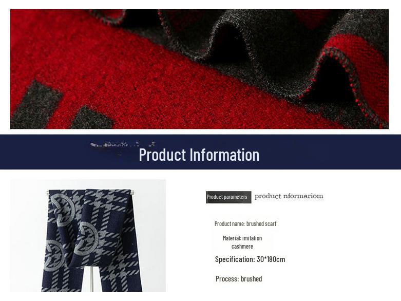 Klassischer gestreifter Herrenschal – europäischer und amerikanischer Stil, perfektes Geschenk für den Freund, für Business und Freizeit