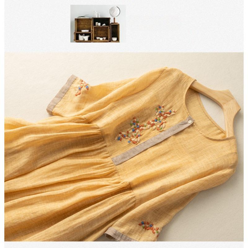 Summer New Fashionable Women's Loose Short Sleeved Dress