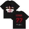 Sombr T-shirt Gotica Giovanile Romantica Estate 2026 Stampa Estiva Cotone Puro Top Casual Manica Corta