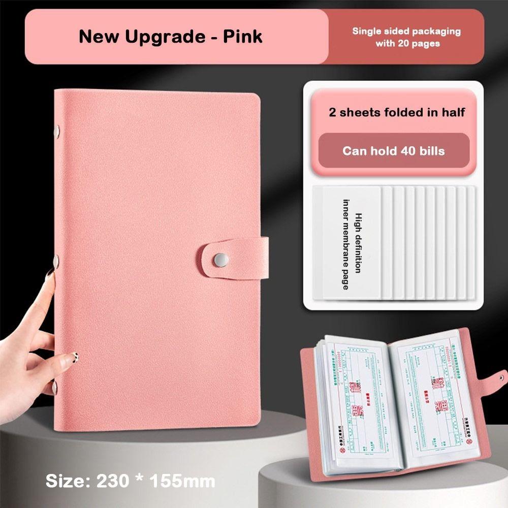 PU Cash Deposit Book 20Sheets Budget Binder Funny Storage Book  Children