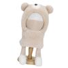 Winter Balaclava Hat Neck Gaiter Hat with Cartoon Bear Ear Design Outdoor Pullover Scarf Hat For Kids Cold Activity