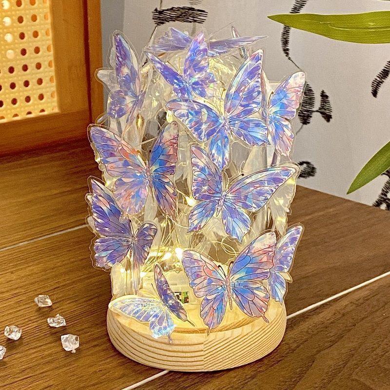 Romantic Qixi Butterfly Lamp Gift Set for Girls & Couples: Decor & Birthday Surprise