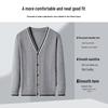Hengyuanxiang Men's V-Neck Knitted Cardigan