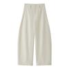 Louvre Spring Parisian Old Money High-Waist Scimitar Trousers: Women's Loose, Crisp, Slim Fit Commuter Style