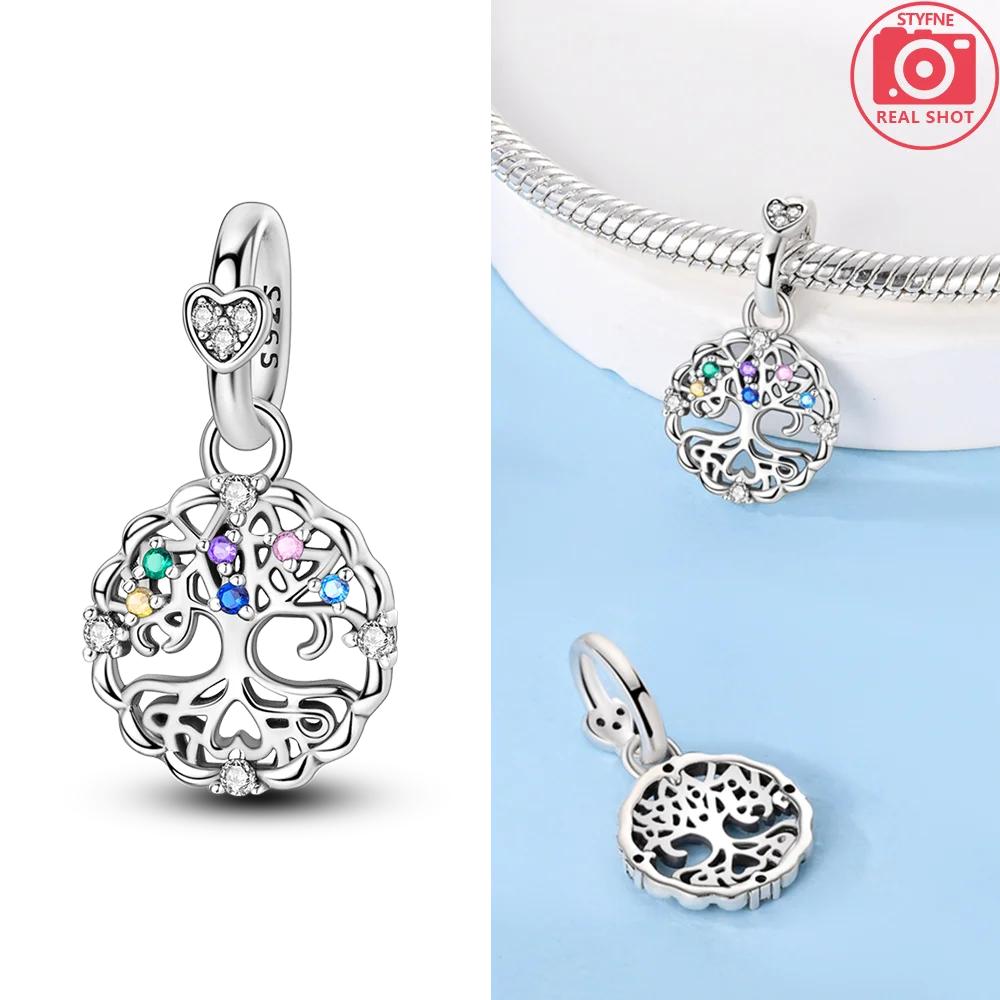 Love Heart Family Charms Pendant Original Copper Charm Beads Fit Bracelet Charm Women Diy Jewelry Gift