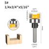 Face Mill 6MM 6.35MM 8MM D19.05MM Pattern Router Bit Woodworking Milling Cutters for Wood Bit Face Mill Carbide Cutter End Mill