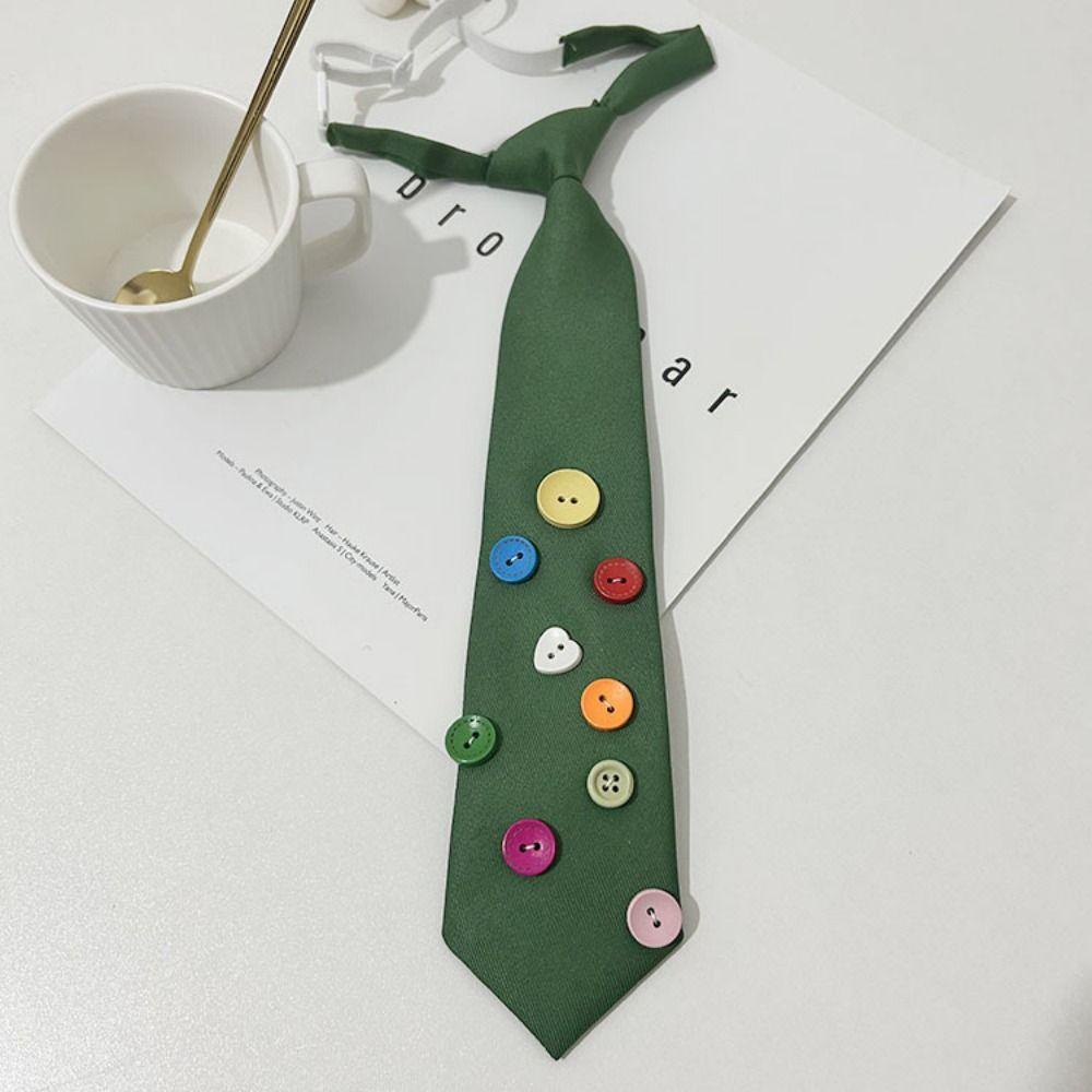 Multicolor JK Ties Dopamine Rubber Band Tie Creative Lazy Neckties  Unisex