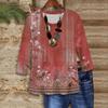 3/4 Sleeve Shirts For Women Cute Print Graphic Tees Blouses Casual Plus Size Basic Tops Pullover
