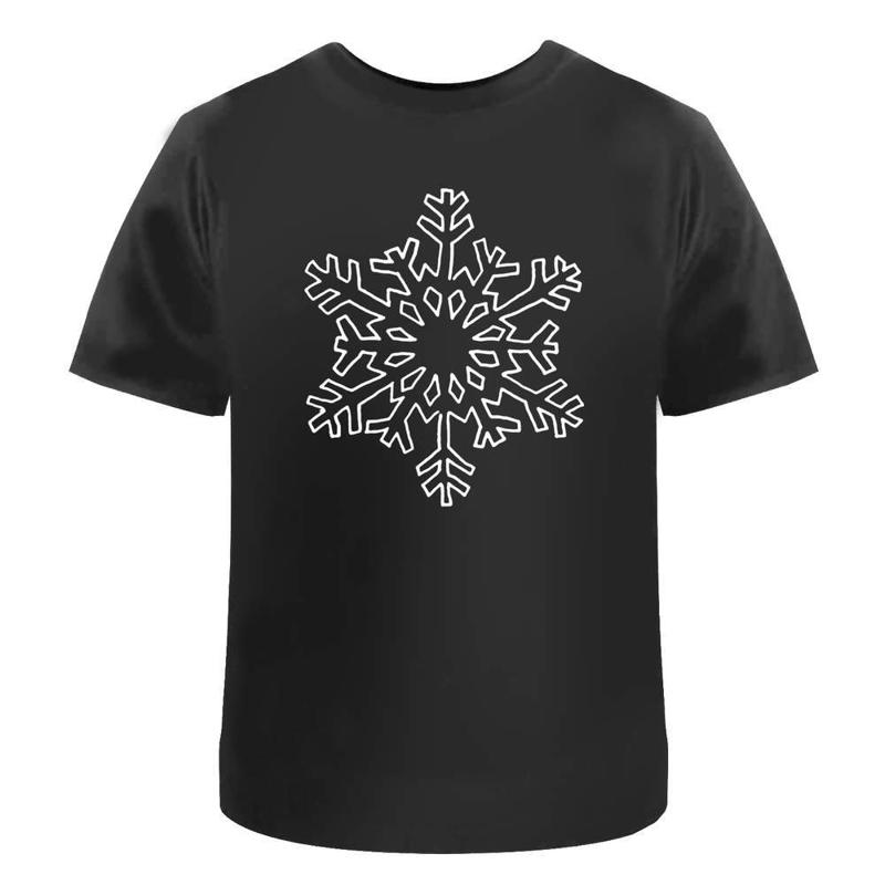 

Pretty Snowflake Cotton T Shirt Ta014414 - Men s Summer Cotton Graphic Tee S разноцветный