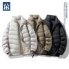 MLB & NY 2025 Winter Collaboration: Japanese Streetwear Unisex Down Jacket - Warm, Simple Outerwear.